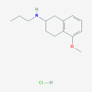 molecular formula C14H22ClNO B8023108 (5-Methoxy-1,2,3,4-tetrahydro-naphthalen-2-yl)-propyl-amine hydrochloride 