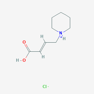 (E)-4-piperidin-1-ium-1-ylbut-2-enoic acid;chloride