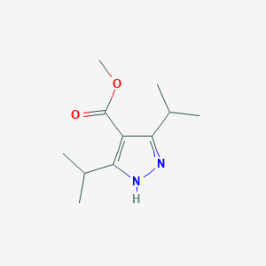 molecular formula C11H18N2O2 B8023752 methyl 3,5-diisopropyl-1H-pyrazole-4-carboxylate 