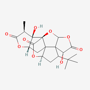 (1R,6R,8S,10R,13S,16S,17R)-8-tert-butyl-6,17-dihydroxy-16-methyl-2,4,14,19-tetraoxahexacyclo[8.7.2.01,11.03,7.07,11.013,17]nonadecane-5,15,18-trione