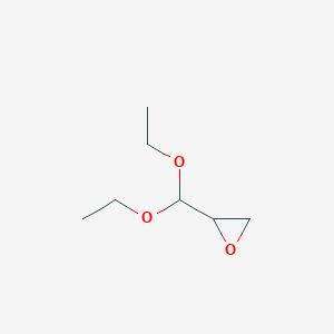molecular formula C7H14O3 B080240 2-(Diethoxymethyl)oxirane CAS No. 13269-77-7