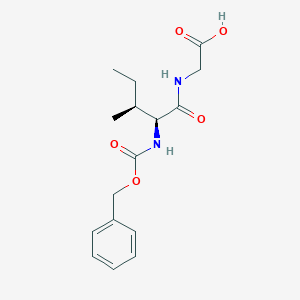 molecular formula C16H22N2O5 B080244 N-(N-((苯甲氧羰基)-L-异亮氨酰)甘氨酸 CAS No. 13254-04-1