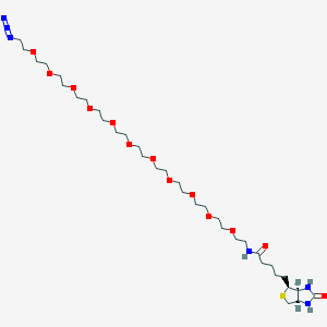 molecular formula C34H64N6O13S B8024726 Biotin-PEG11-Azide 