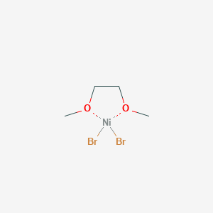 molecular formula C4H10Br2NiO2 B8024778 dibromonickel;1,2-dimethoxyethane 