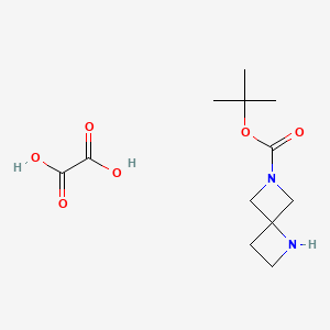 molecular formula C12H20N2O6 B8024906 Tert-butyl 1,6-diazaspiro[3.3]heptane-6-carboxylate oxalate 