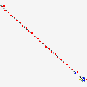 molecular formula C61H117N3O28S B8024983 Biotin-PEG24-Acid 