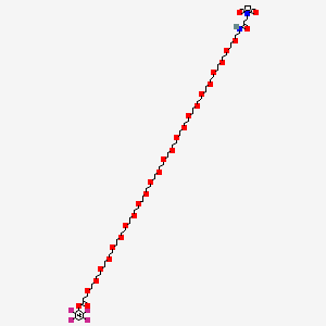 molecular formula C64H108F4N2O29 B8025053 Mal-amido-PEG24-TFP ester 