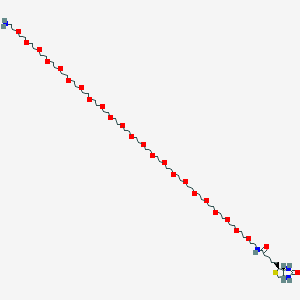 molecular formula C58H114N4O25S B8025088 Biotin-nPEG-amine 