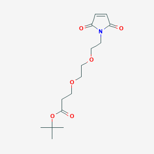 molecular formula C15H23NO6 B8025104 Mal-PEG2-C2-Boc 