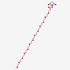 molecular formula C32H59NO17 B8025165 m-PEG13-NHS ester 