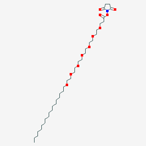 molecular formula C37H69NO11 B8025173 C18-Peg7-nhs 