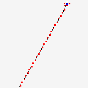 molecular formula C56H107NO29 B8025174 m-PEG25-NHS ester 