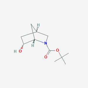 molecular formula C11H19NO3 B8025532 TERT-BUTYL (1S,4R,6R)-6-HYDROXY-2-AZABICYCLO[2.2.1]HEPTANE-2-CARBOXYLATE 