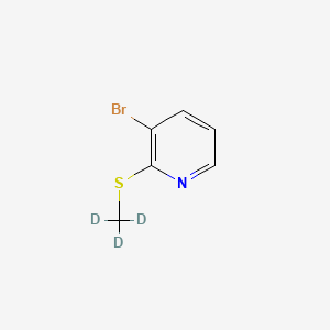 molecular formula C6H6BrNS B8025741 3-Bromo-2-((methyl-d3)thio)pyridine 