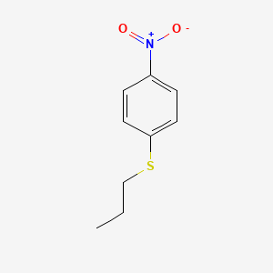 molecular formula C9H11NO2S B8025842 Benzene, 1-nitro-4-(propylthio)- CAS No. 27826-42-2