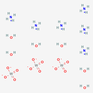 molecular formula H36N6O18W3 B080259 Ammonium paratungstate hexahydrate CAS No. 12208-54-7