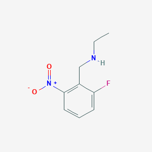 Ethyl[(2-fluoro-6-nitrophenyl)methyl]amine