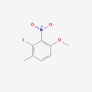 molecular formula C8H8FNO3 B8026006 2-Fluoro-4-methoxy-1-methyl-3-nitrobenzene 