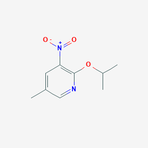 5-Methyl-3-nitro-2-(propan-2-yloxy)pyridine
