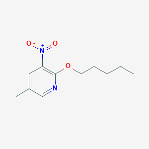 5-Methyl-3-nitro-2-(pentyloxy)pyridine