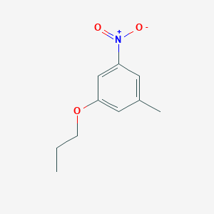 molecular formula C10H13NO3 B8026121 1-Methyl-3-nitro-5-propoxybenzene 