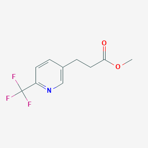 molecular formula C10H10F3NO2 B8026437 Methyl 3-(6-(trifluoromethyl)pyridin-3-yl)propanoate CAS No. 871224-67-8