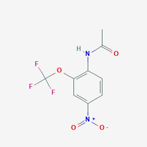 molecular formula C9H7F3N2O4 B8026600 N-(4-Nitro-2-(trifluoromethoxy)phenyl)acetamide 
