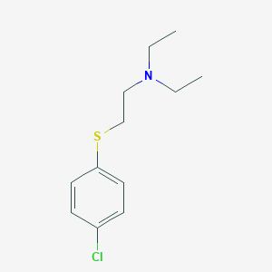 molecular formula C12H18ClNS B080267 2-(4-Chlorophenylthio)triethylamine CAS No. 14214-33-6