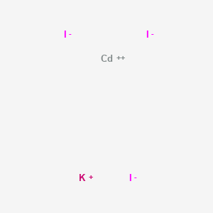 molecular formula CdI4K2 B080268 Cadmium potassium iodide (1/1/3) CAS No. 14429-88-0