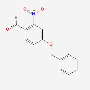 molecular formula C14H11NO4 B8026923 4-(Benzyloxy)-2-nitrobenzaldehyde 
