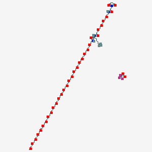 molecular formula C75H140F3N5O35 B8027262 Mal-PEG4-Lys(TFA)-NH-m-PEG24 