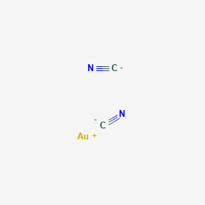 molecular formula C2AuN2- B080273 Dicyanoaurate ion CAS No. 14950-87-9
