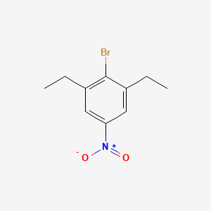 molecular formula C10H12BrNO2 B8027322 4-Bromo-3,5-diethylnitrobenzene 
