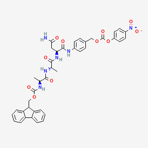molecular formula C39H38N6O11 B8027386 Fmoc-Ala-Ala-Asn-PABC-PNP 
