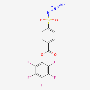 molecular formula C13H4F5N3O4S B8027901 4-Azidosulfonyl-benzoic acid pentafluorophenyl ester 