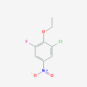 molecular formula C8H7ClFNO3 B8028040 1-Chloro-2-ethoxy-3-fluoro-5-nitrobenzene 