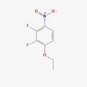 molecular formula C8H7F2NO3 B8028185 1,2-Difluoro-3-ethoxy-6-nitrobenzene 