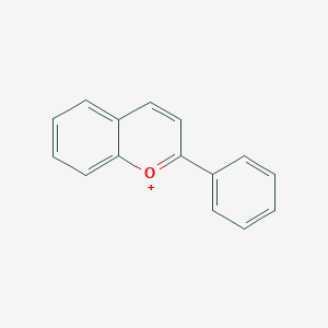 molecular formula Cyanidin: C15H11O6Cl; Peonidin: C16H13O6Cl; Malvidin: C17H15O7Cl; Delphinidin: C15H11O7Cl; Petunidin: C16H13O7Cl; Pelargonidin: C15H11O5Cl<br>C15H11O+ B080283 黄烷 CAS No. 11029-12-2