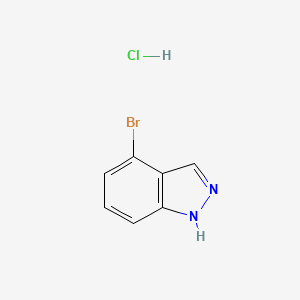 molecular formula C7H6BrClN2 B8028894 4-Bromo-1H-indazole hydrochloride 