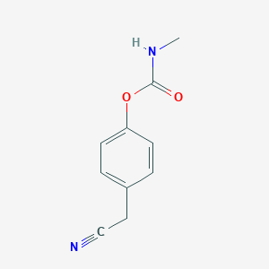 molecular formula C10H10N2O2 B080291 4-(Cyanomethyl)phenyl methylcarbamate CAS No. 13792-24-0