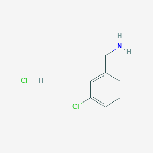 molecular formula C7H9Cl2N B8029358 3-CHLORO-BENZYLAMINE, HYDROCHLORIDE 