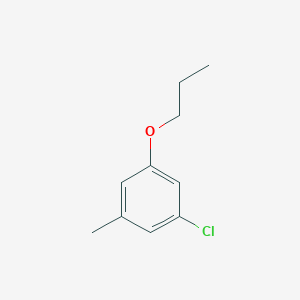 molecular formula C10H13ClO B8029502 1-Chloro-3-methyl-5-propoxybenzene 