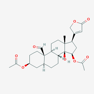 molecular formula C27H36O8 B080296 Alloglaucotoxigenin, 3,15-diacetate CAS No. 14155-64-7