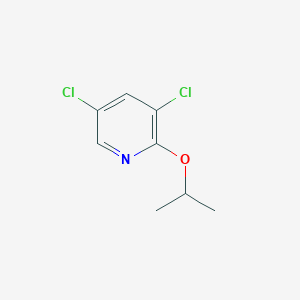 molecular formula C8H9Cl2NO B8029625 3,5-Dichloro-2-(propan-2-yloxy)pyridine 