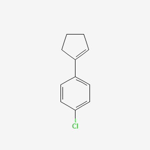 molecular formula C11H11Cl B8029666 1-Cyclopentenyl-4-chlorobenzene CAS No. 2371-98-4