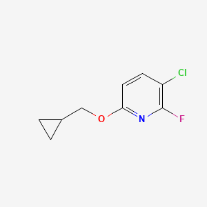 3-Chloro-6-(cyclopropylmethoxy)-2-fluoropyridine