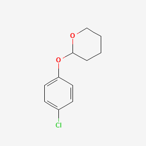 molecular formula C11H13ClO2 B8029813 2-(4-Chlorophenoxy)tetrahydro-2h-pyran 