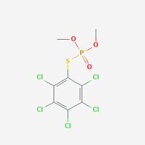 molecular formula C8H6Cl5O3PS B080302 Thiophosphoric acid O,O-dimethyl S-(pentachlorophenyl) ester CAS No. 10406-37-8