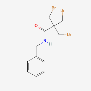 molecular formula C12H14Br3NO B8030296 N-Benzyl-3-bromo-2,2-bis(bromomethyl)propanamide 