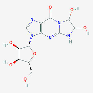 molecular formula C12H15N5O7 B080303 Misonidazole-guanosine product CAS No. 13351-91-2